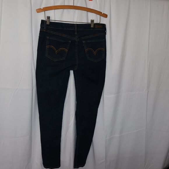 Levi's 535 Five Pocket Jean, Size 13M, Dark Wash, Short Rise, Skinny Leg - Picture 5 of 11